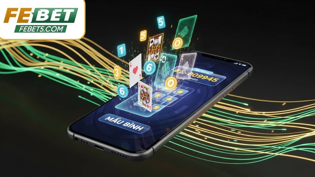 Trải nghiệm Mậu Binh mượt mà trên mọi thiết bị với tính năng gợi ý xếp bài thông minh độc quyền của Febet.