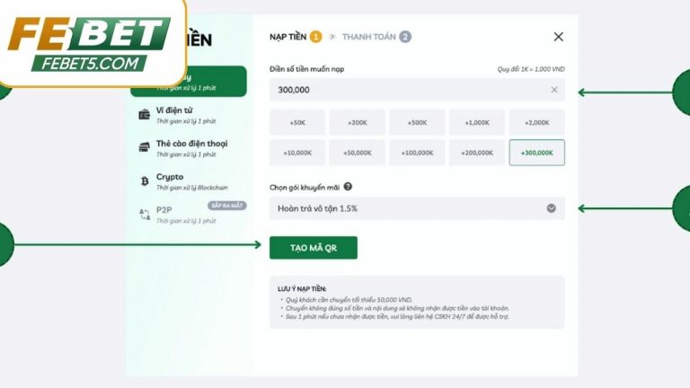 Hướng Dẫn Nạp Tiền Febet 2025: 4 Cách Nhanh Chóng & An Toàn